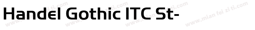 Handel Gothic ITC St字体转换